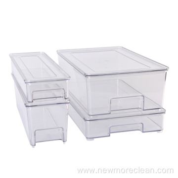 PET Refrigerator Food Storage Box With Lid